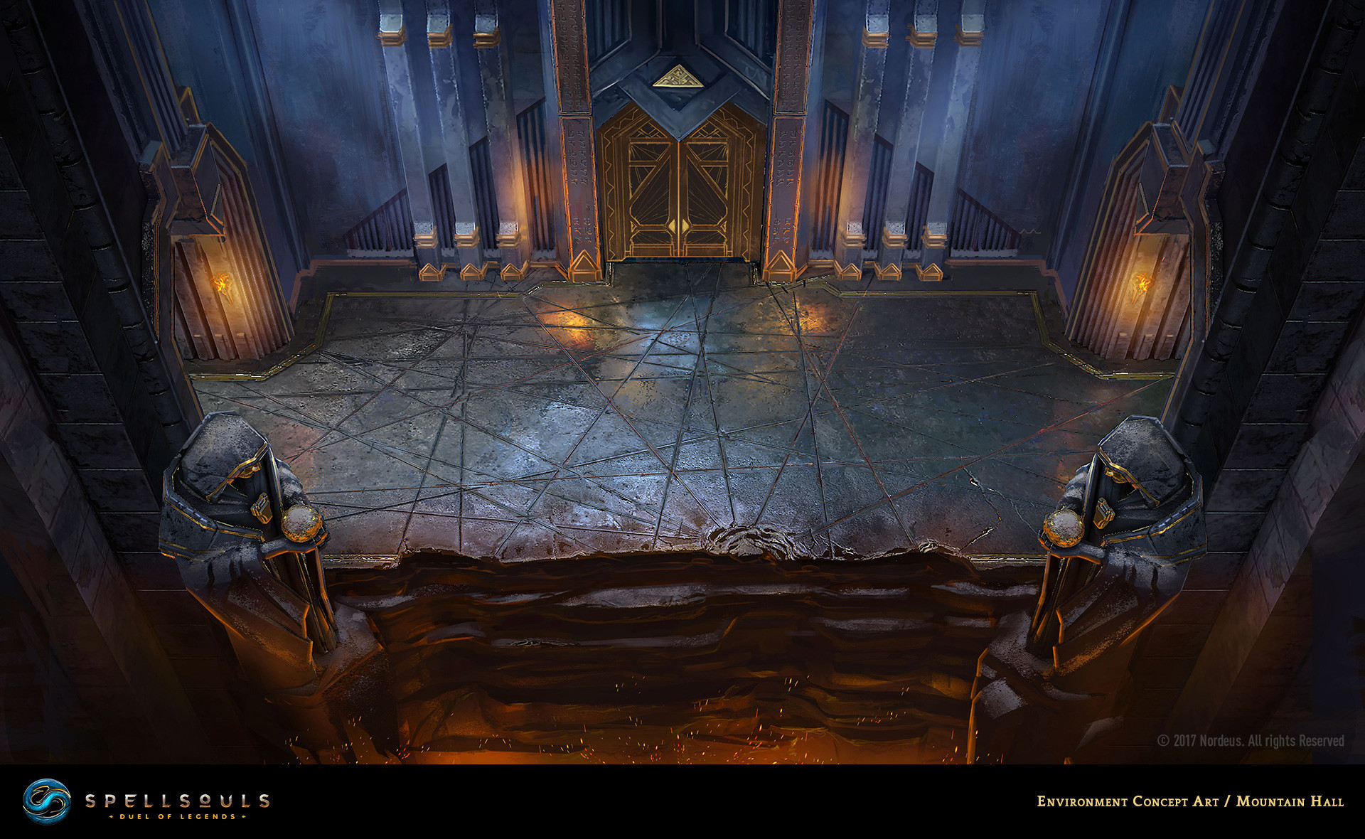 Artstation Spellsouls Environment Concept Art Mountain Hall
