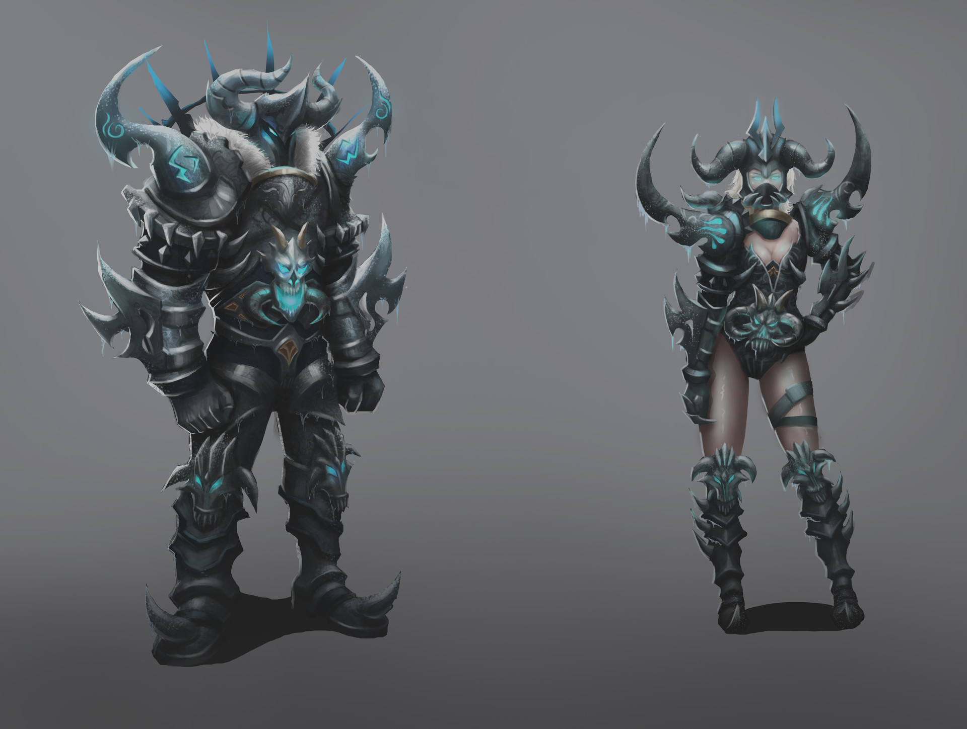 ArtStation death knight armor set