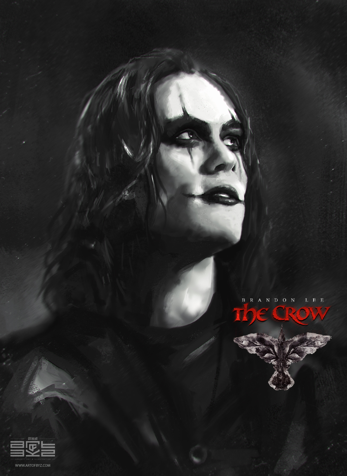 Artstation The Crow Tribute Sketch Byzwa Dher