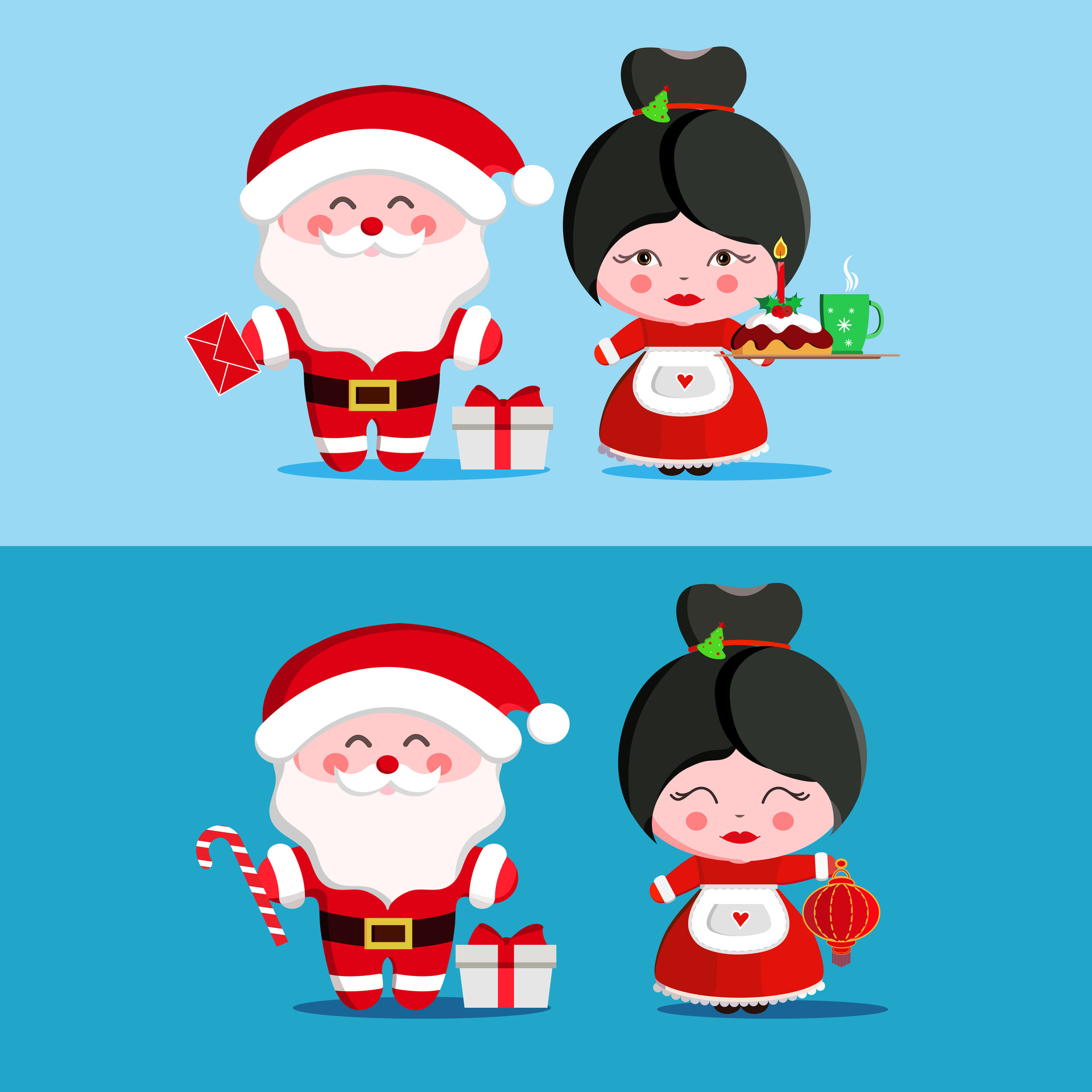 ArtStation - Christmas cartoon characters