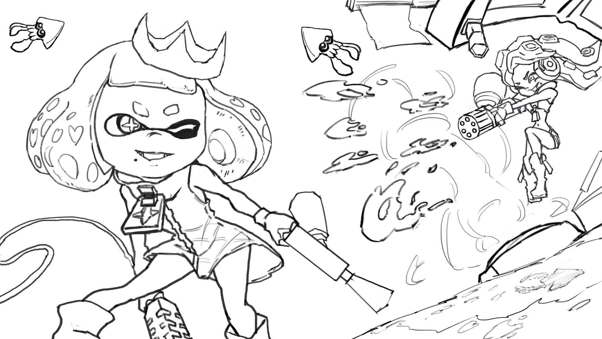 Xiong Chenwen Splatoon 2 Line Draw Practice Well that's just adorable endorphindolphin (god i wish spoiler text was a preset option on the app). xiong chenwen splatoon 2 line draw