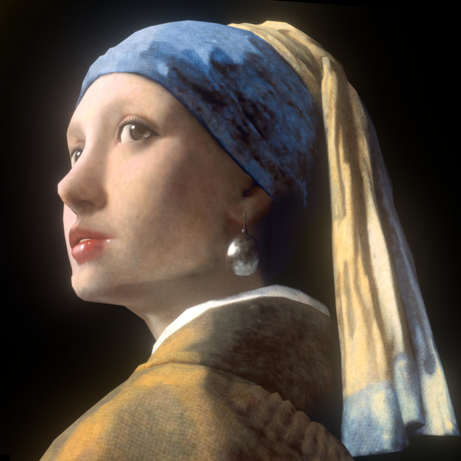 lady with the pearl painting