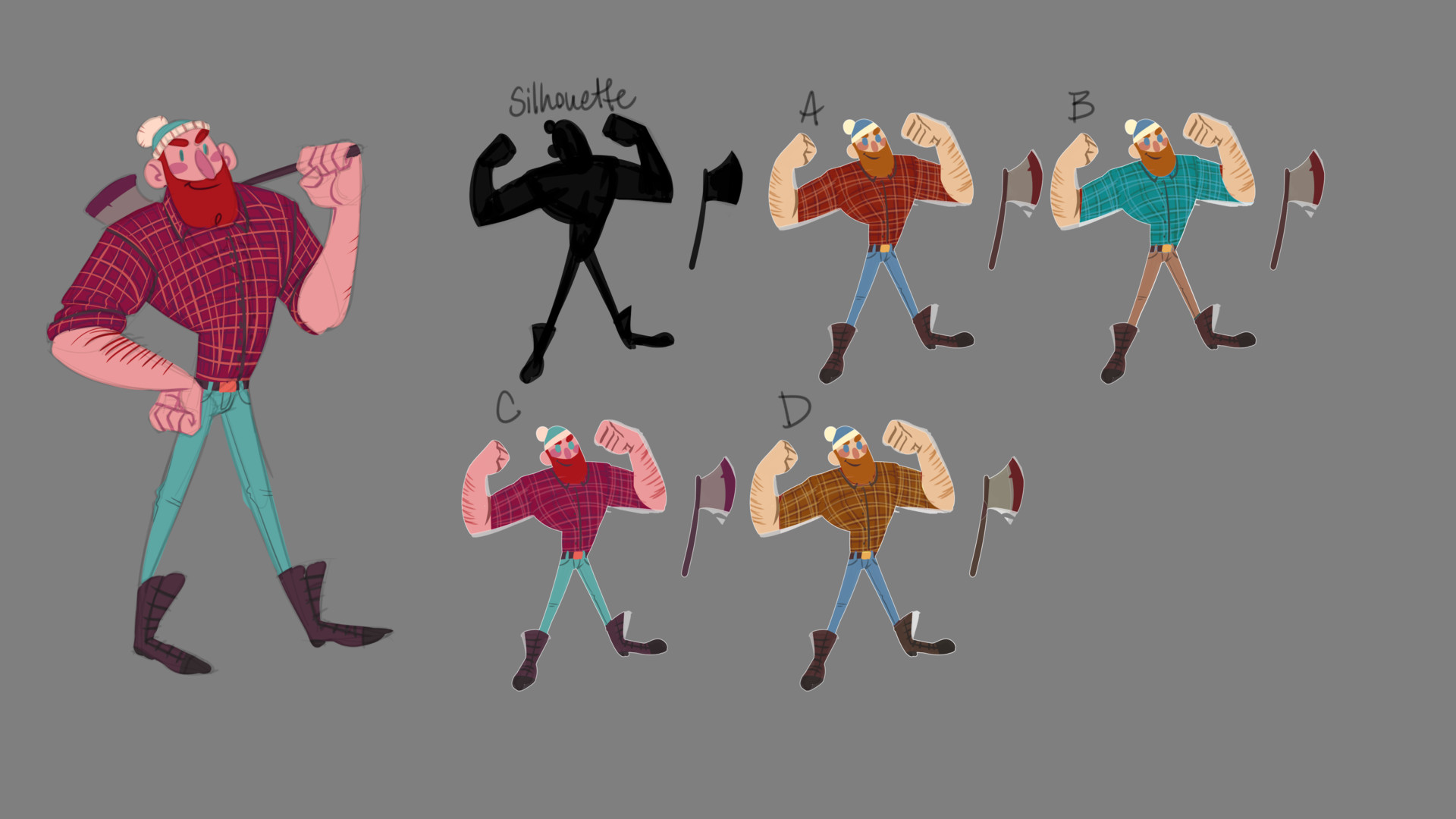 Anika Smith Lumberjack Fighting Game Concept Art