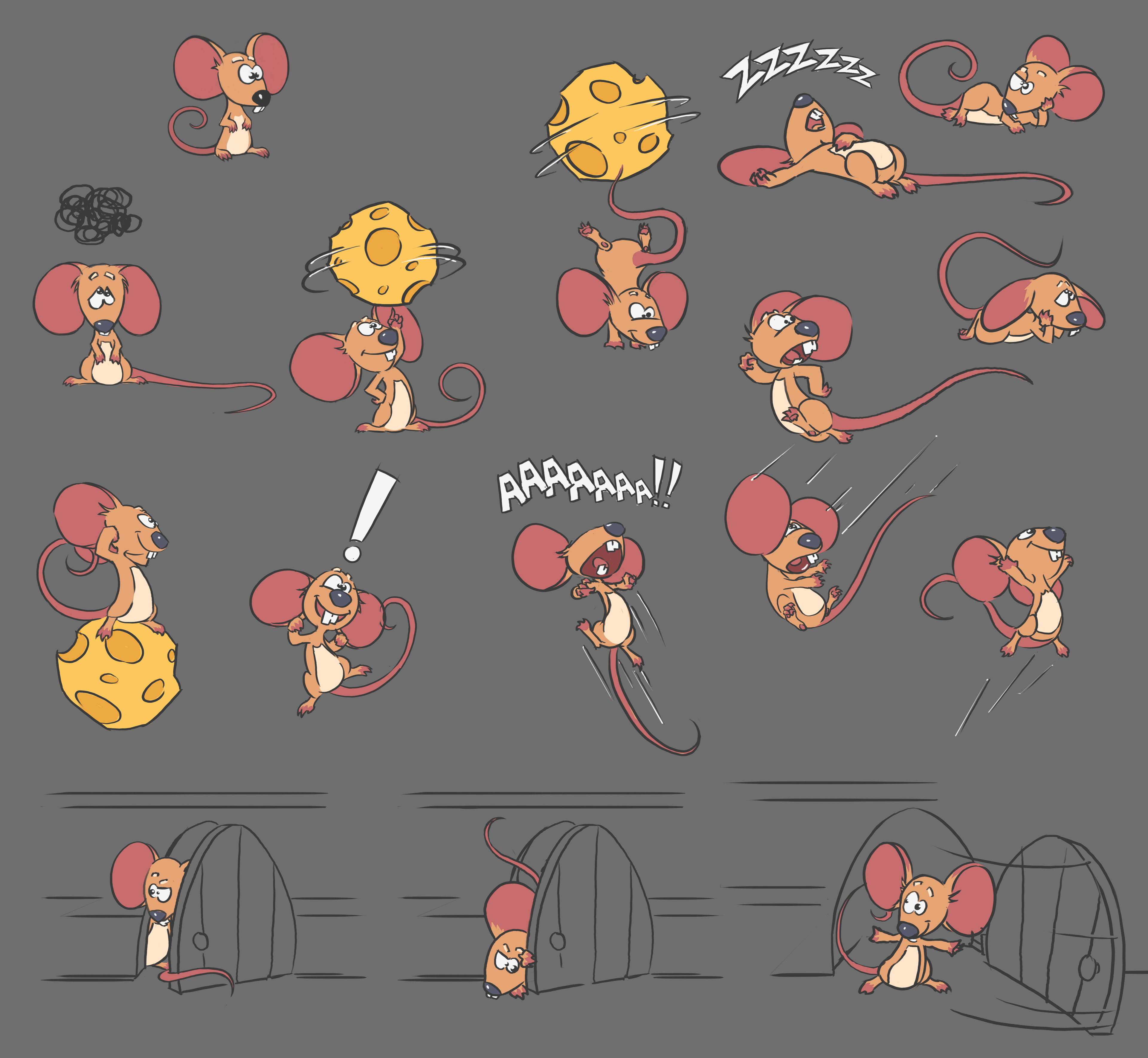Emotion states for our mouse hero