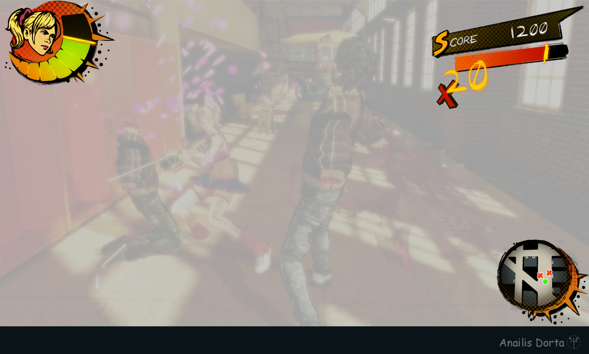 Xbox 360 - Lollipop Chainsaw - Player HUD - The Spriters Resource