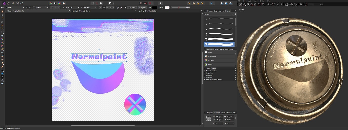 Artstation Affinity Photo Designer Files For Making Normal Map