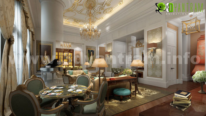 Artstation Gorgeous 3d Living Room Design View Yantram