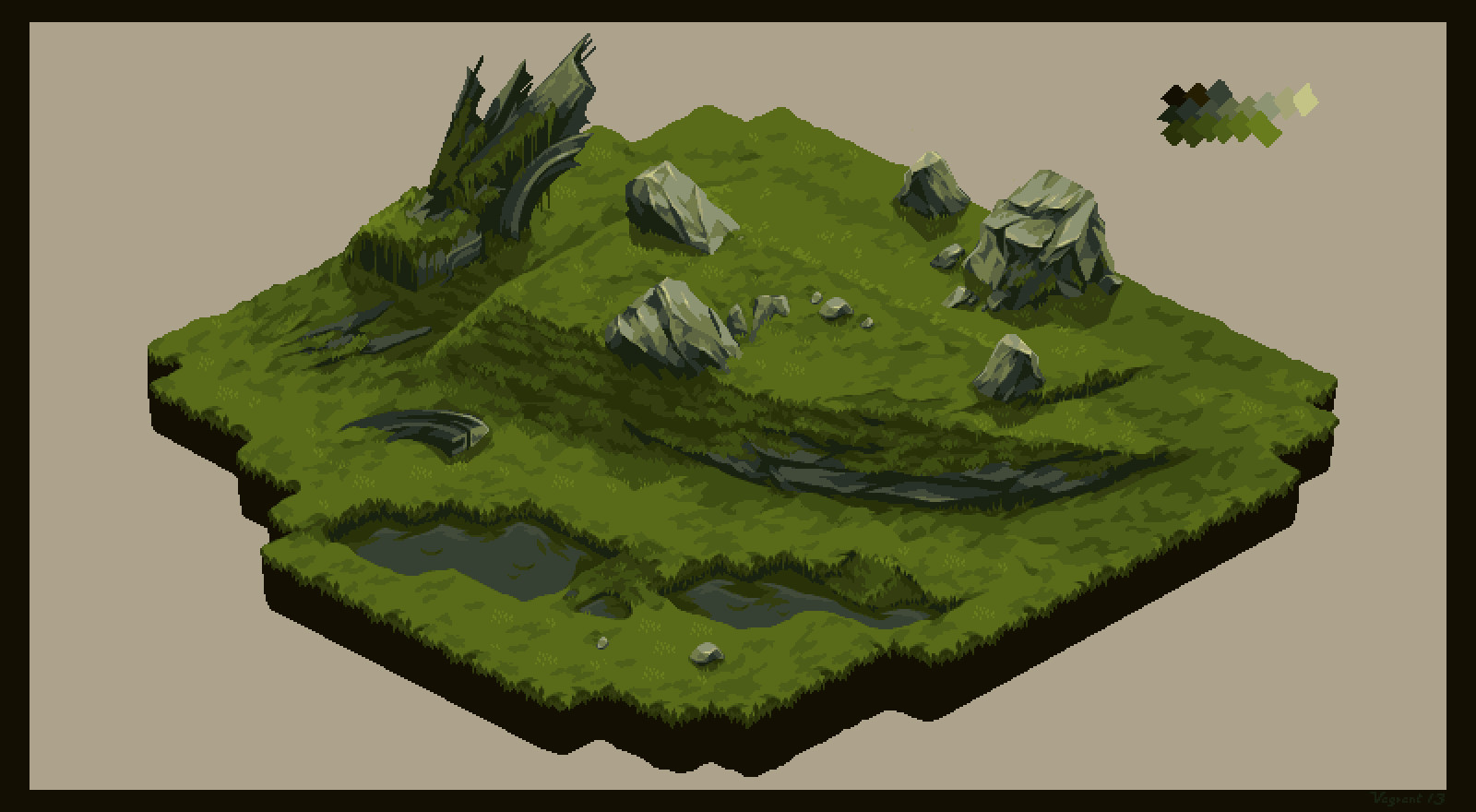 Voxel map. 2d изометрия трава. Руины Pixel Joint isometric. Ландшафт для 2д игры. Пиксель арты изометрия.