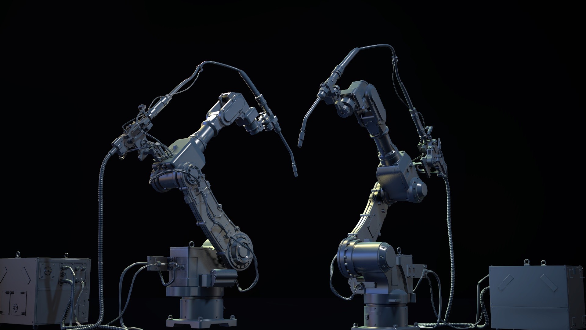 Assembly version. Китбаш роботы. 3d модель завод китбаш. Kitbash Mech Robotics Industrial. Cubebrush – Industrial Robotic Arm Kitbash – hires.