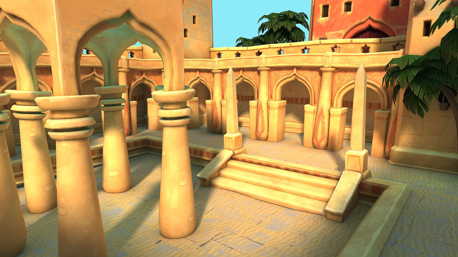 Unity work: testing out a scene for mobile. Built with Maya and then lit in Unity