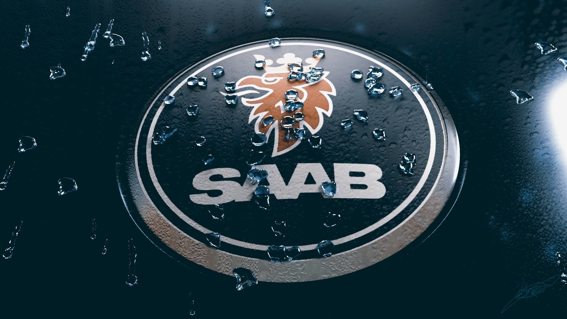 Artstation 3d Saab Logo Martijn Radings