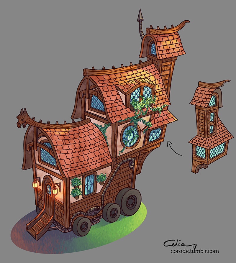 ArtStation - Witch tiny house