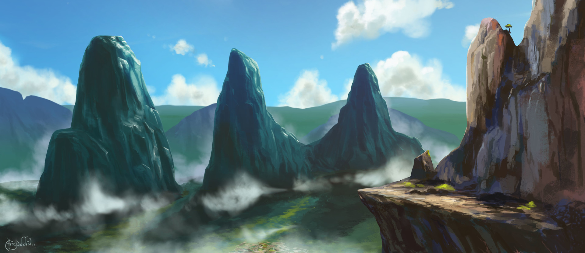 Aizuddin Azman - Background concept art