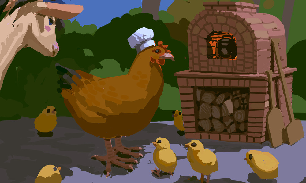 What tasty treat is Hen cooking up?