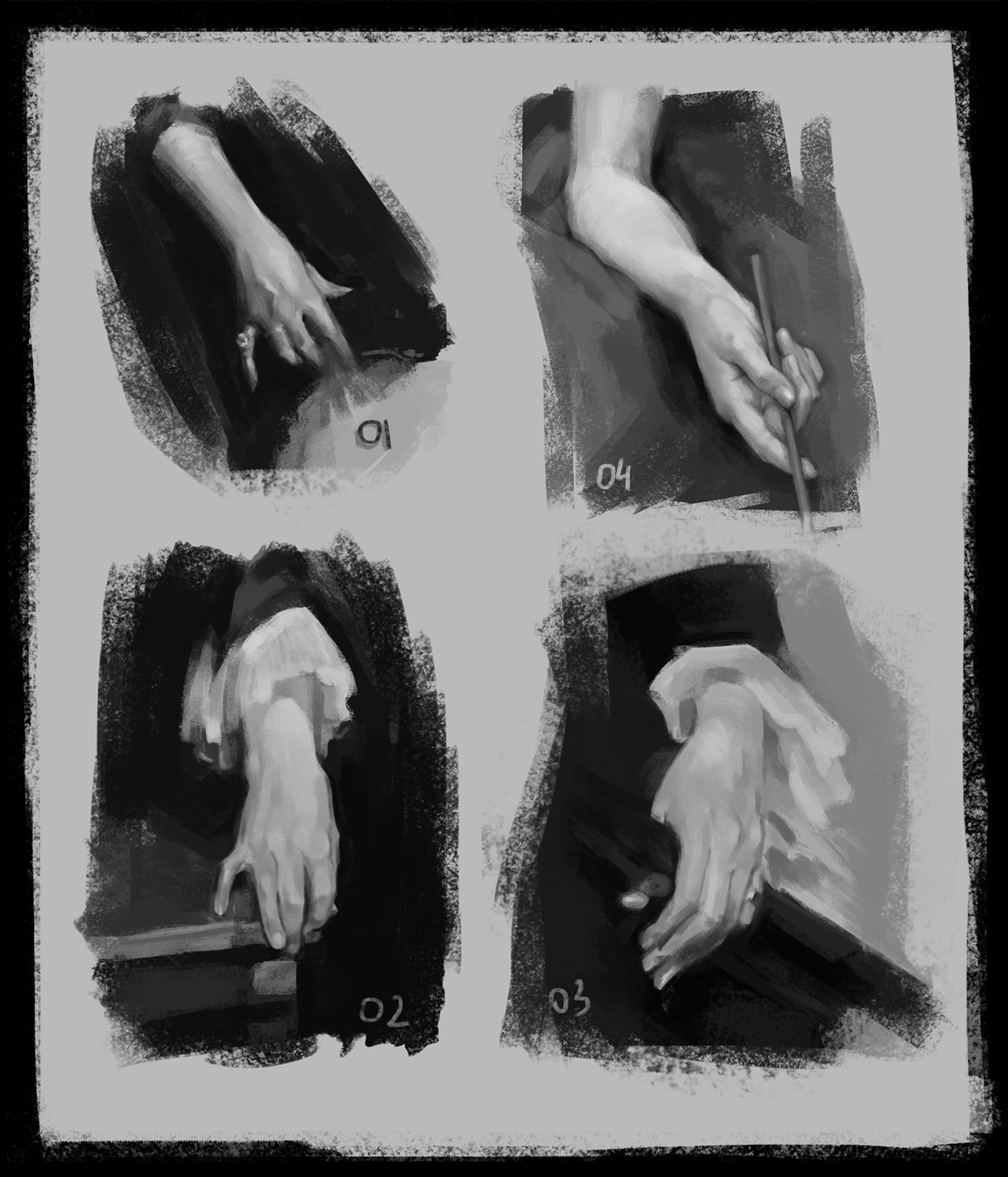 ArtStation - Hands study