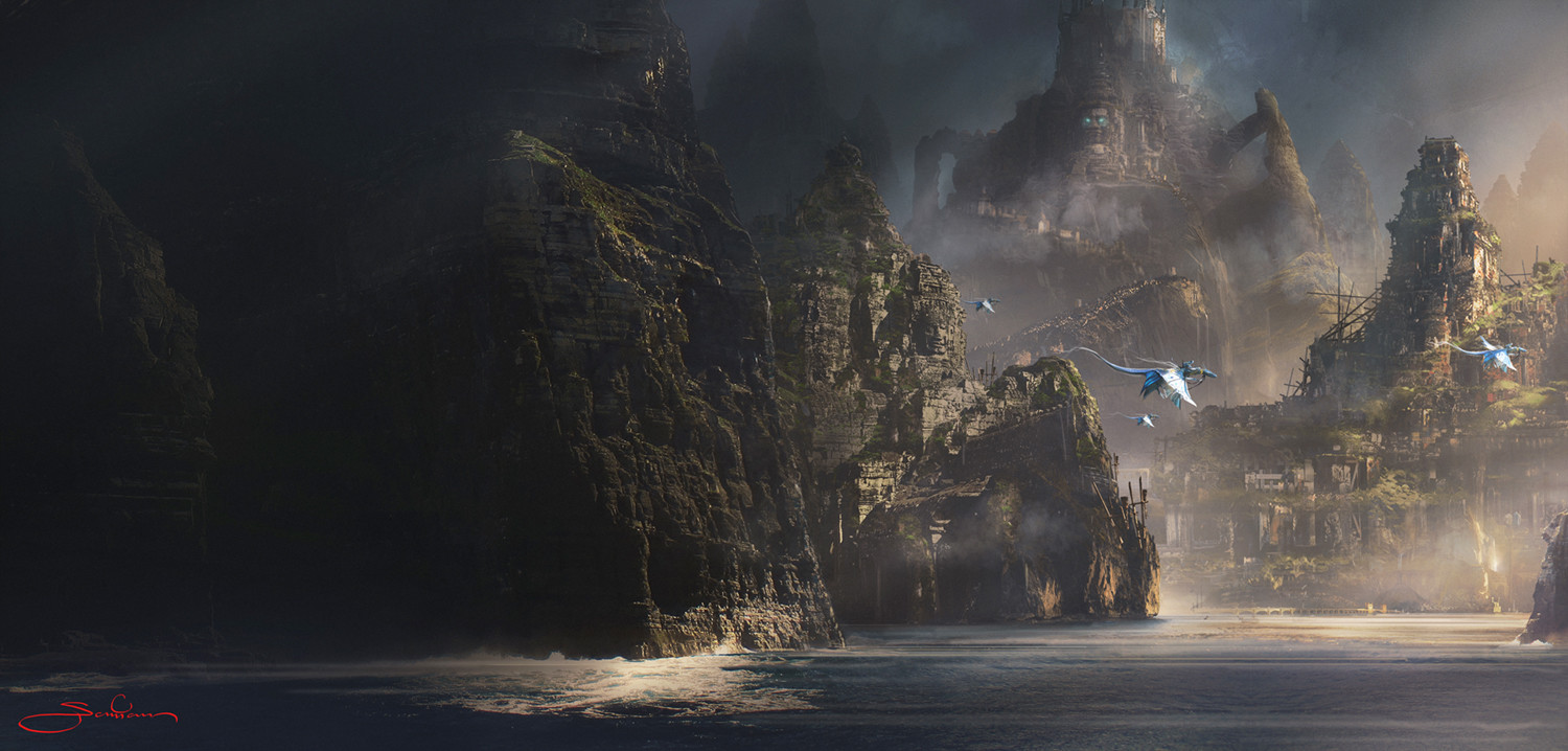 обливион концепт арт. Ghostintheshell matte painting. Matte artist. Matte artist. долина лориэн.