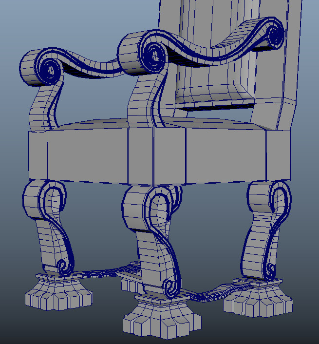 Throne WIP wireframe