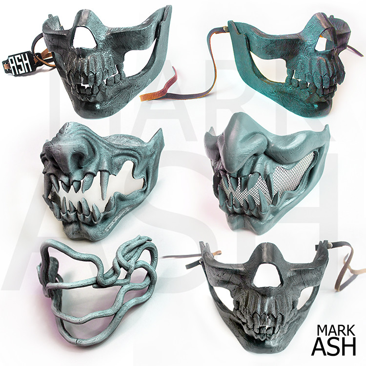 Artstation 3d Printed Masks Mark Ash