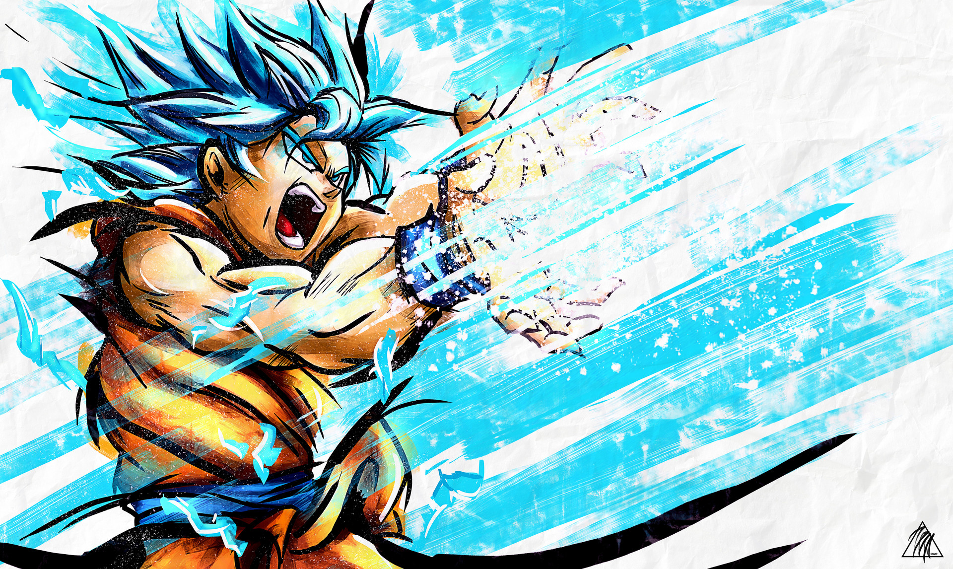 zeta sagar - Goku SSJ Blue - FanArt