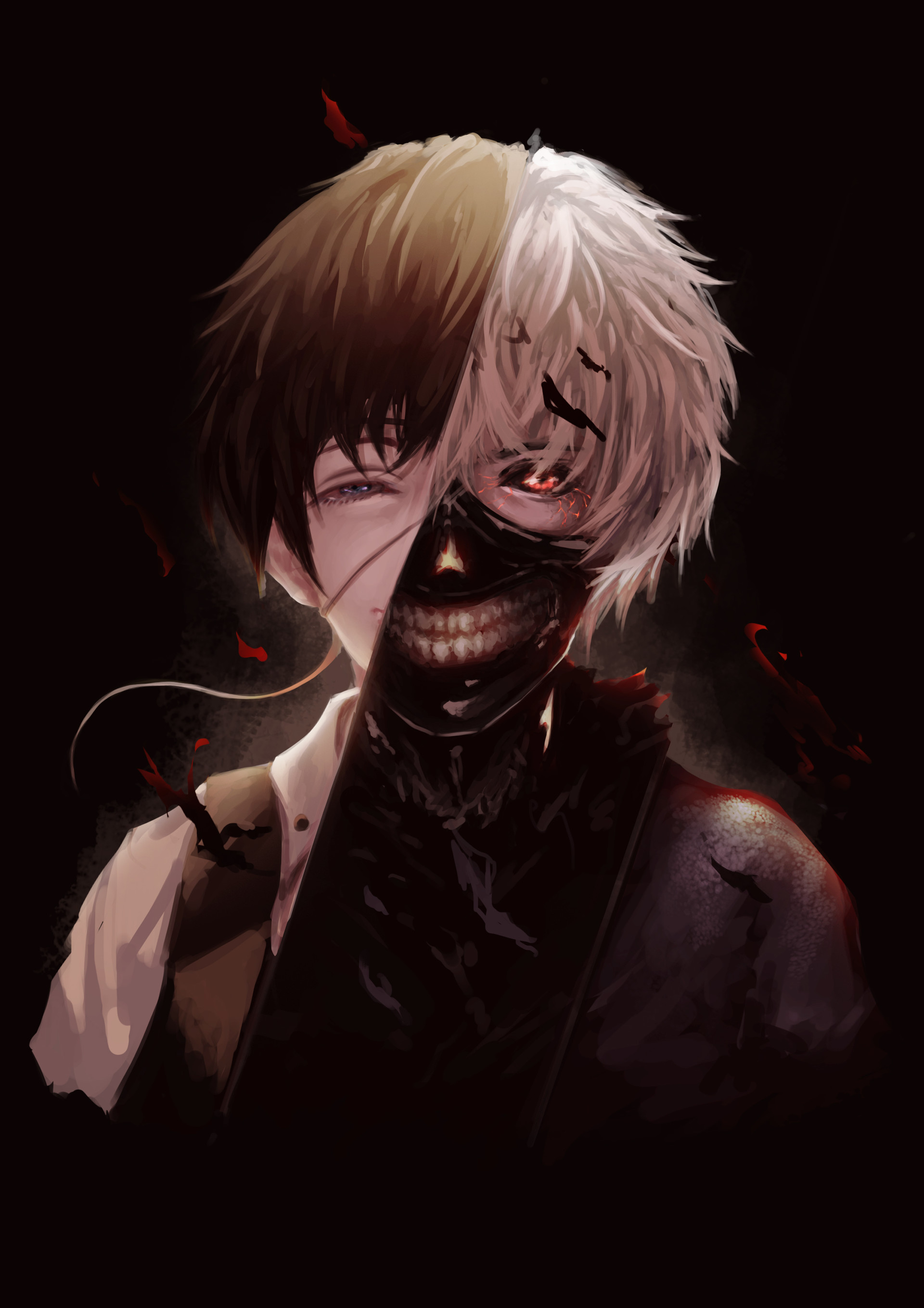 Artstation Tokyo Ghoul Kaneki Fan Art Mammia
