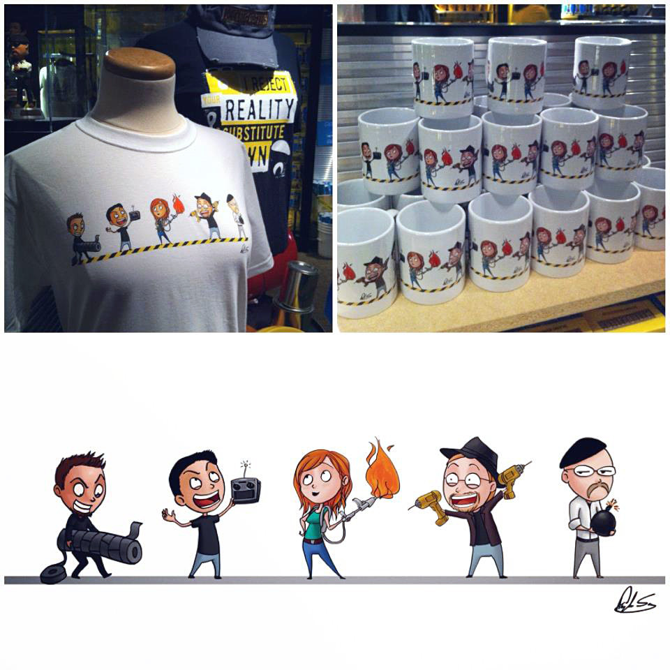 Mythbusters merchandise illustration, 2012