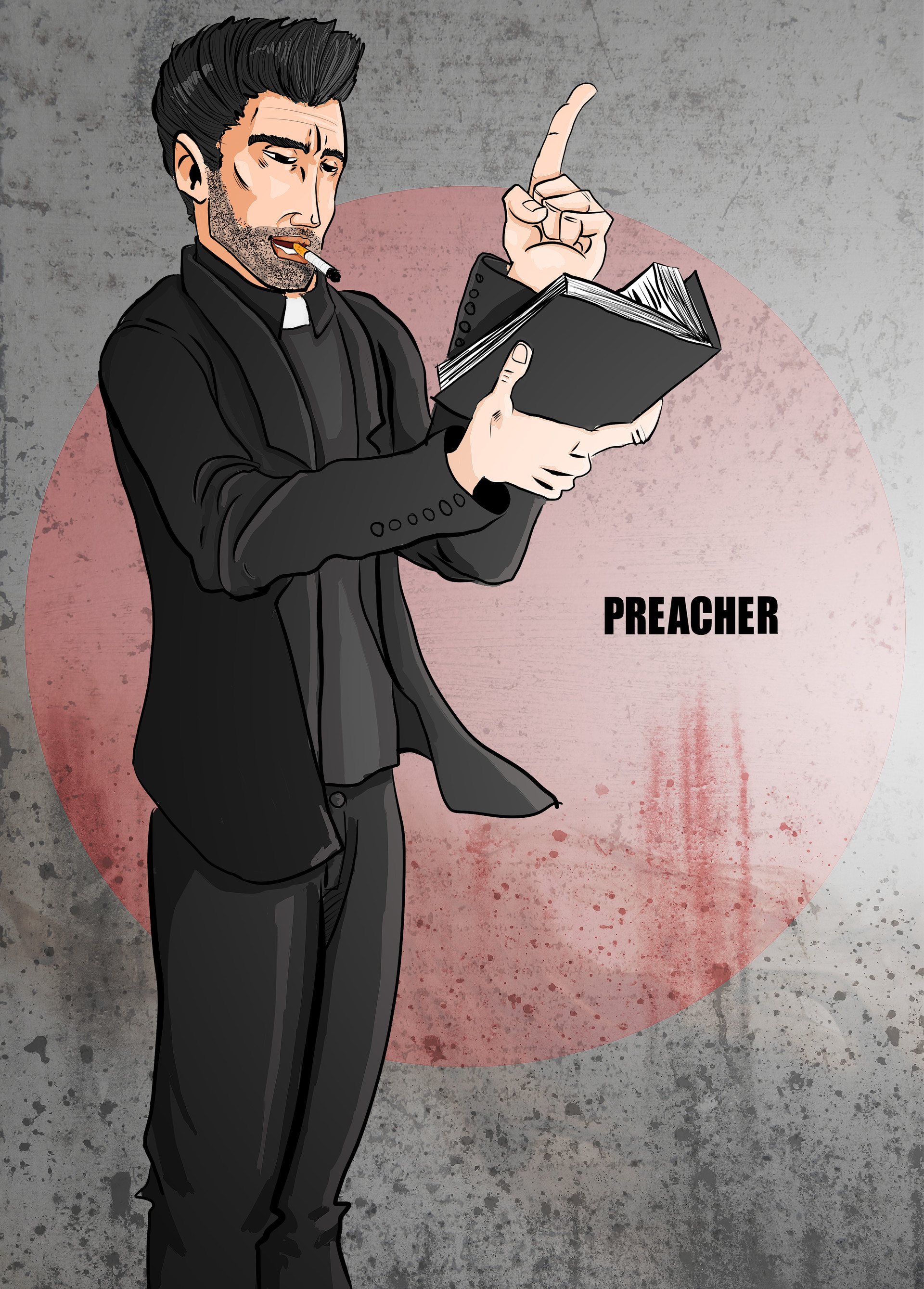 Artstation The Preacher Ruben Gimenez