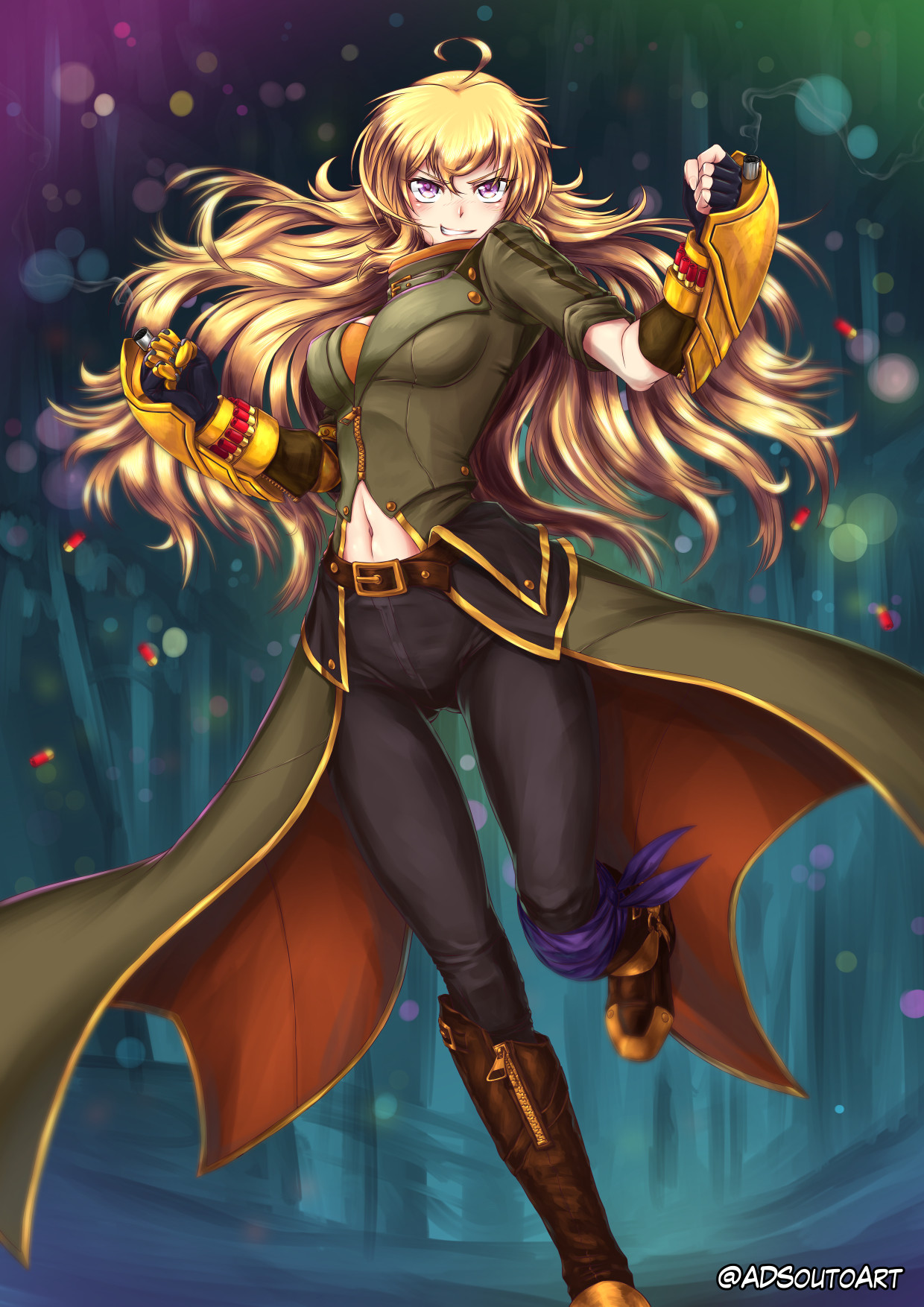 Yang Xiao Long Fanart Card Rwby