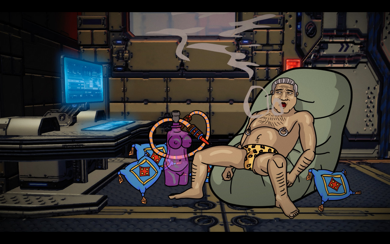 Stu in full chill mode