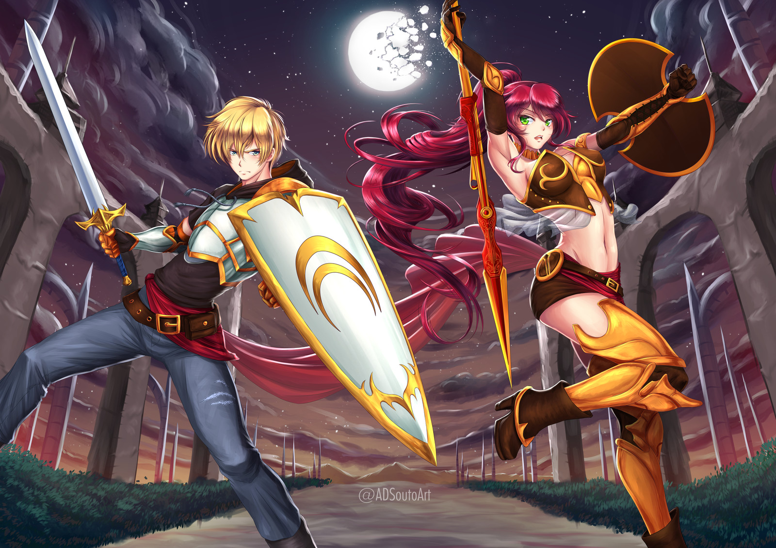 Artstation Jaune And Pyrrha Alexander Souto