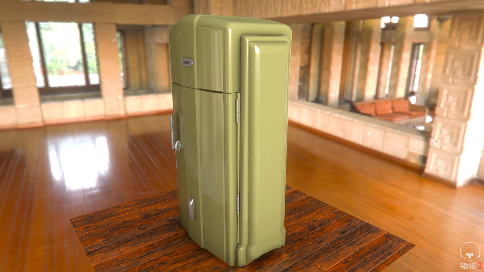 Steve Braski 1930's Art Deco Crosley "Shelvador" Refrigerator