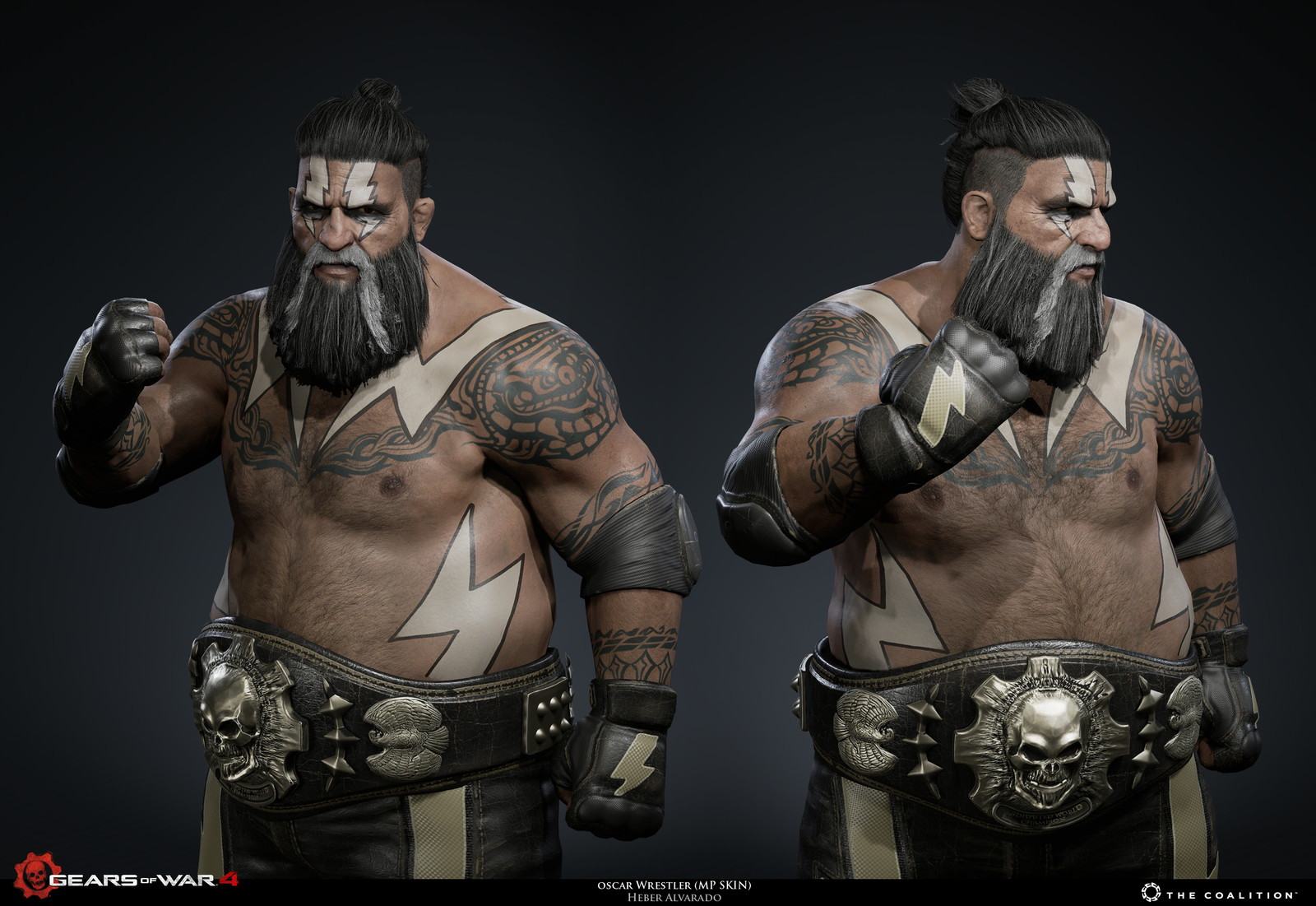 Oscar Diaz wrestler skin