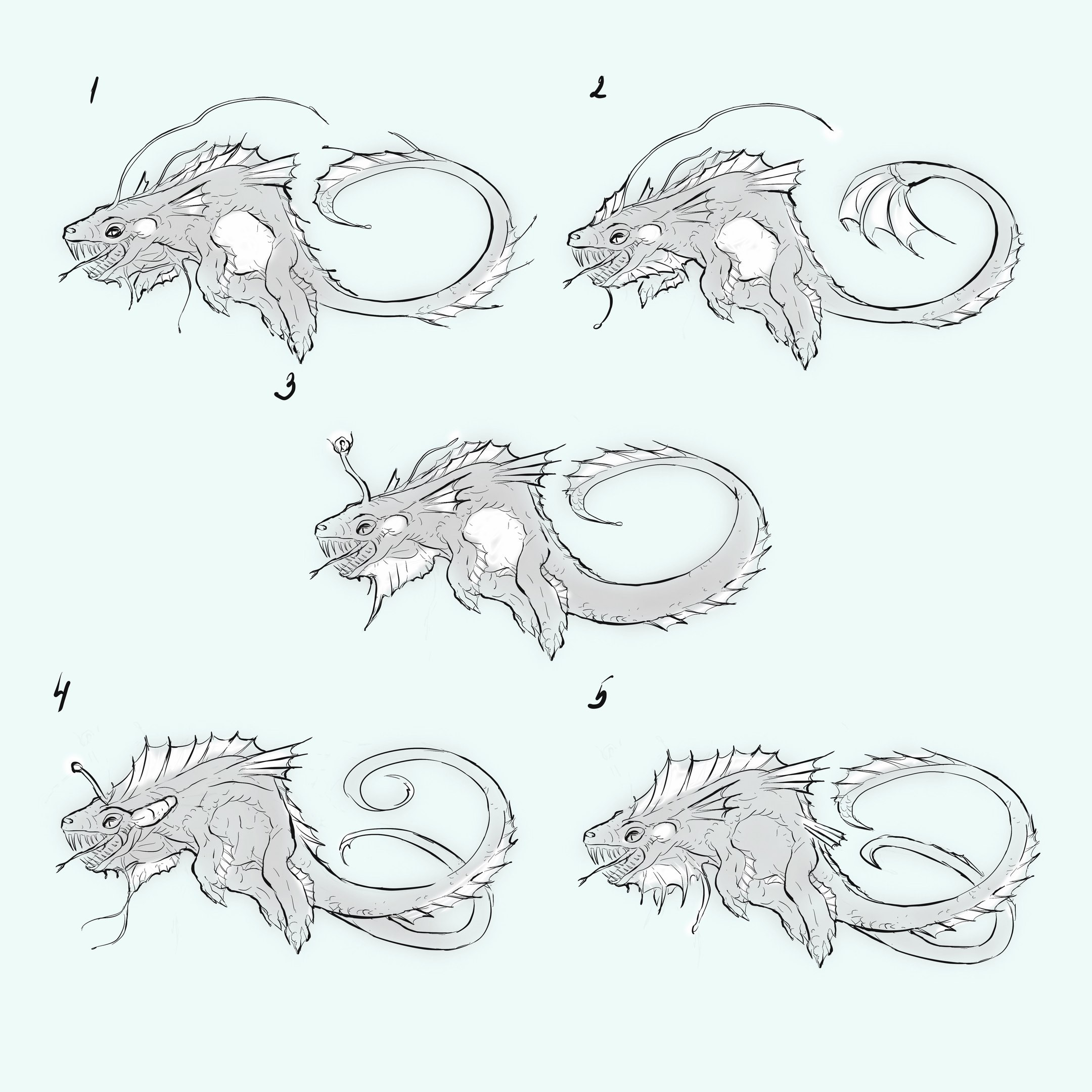 Alina Ogoltsova Sea Dragon Concept,Cute Simple Pencil Drawings Of Nature