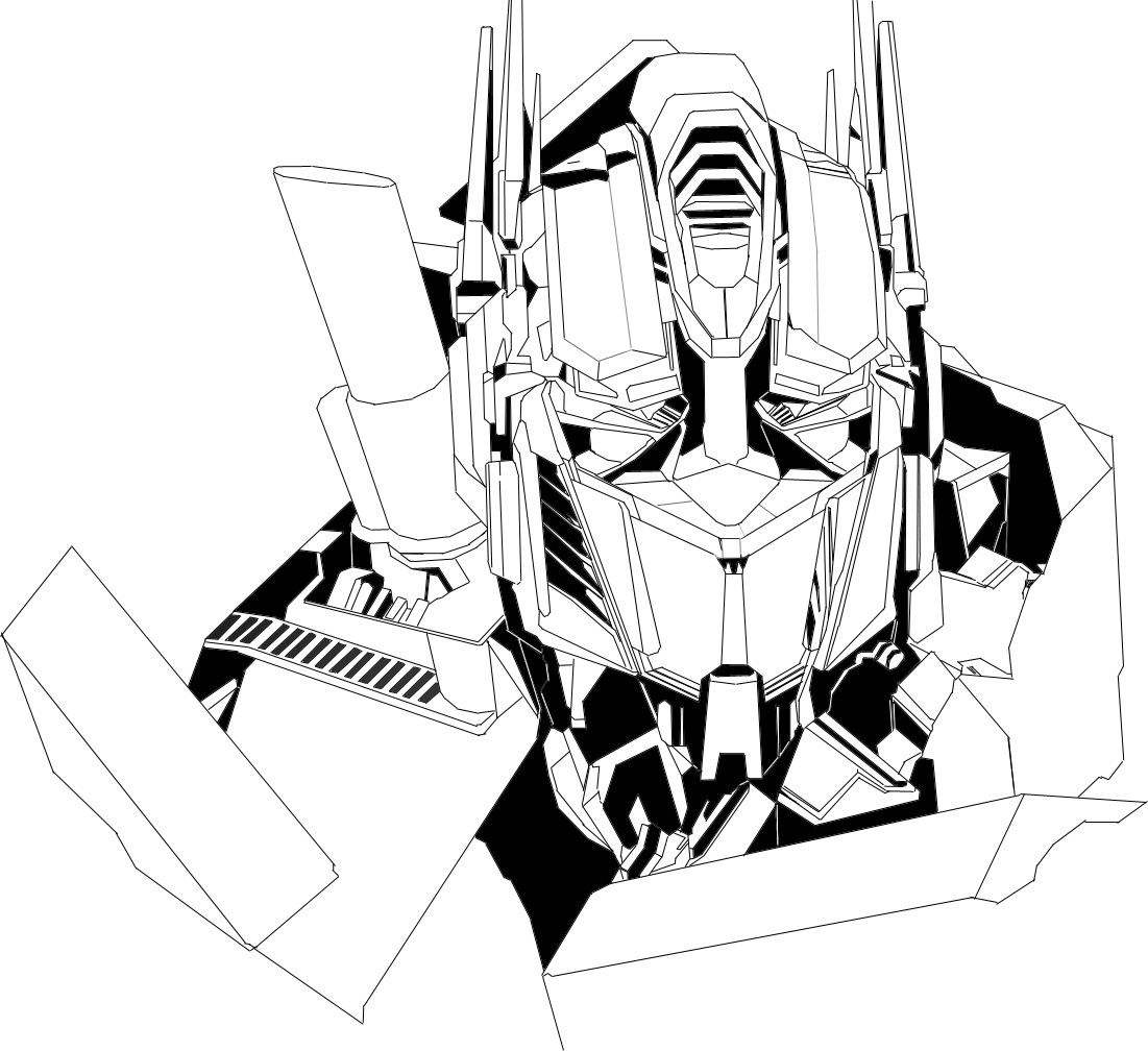 Download Transformers 5 Optimus Prime Drawing PNG