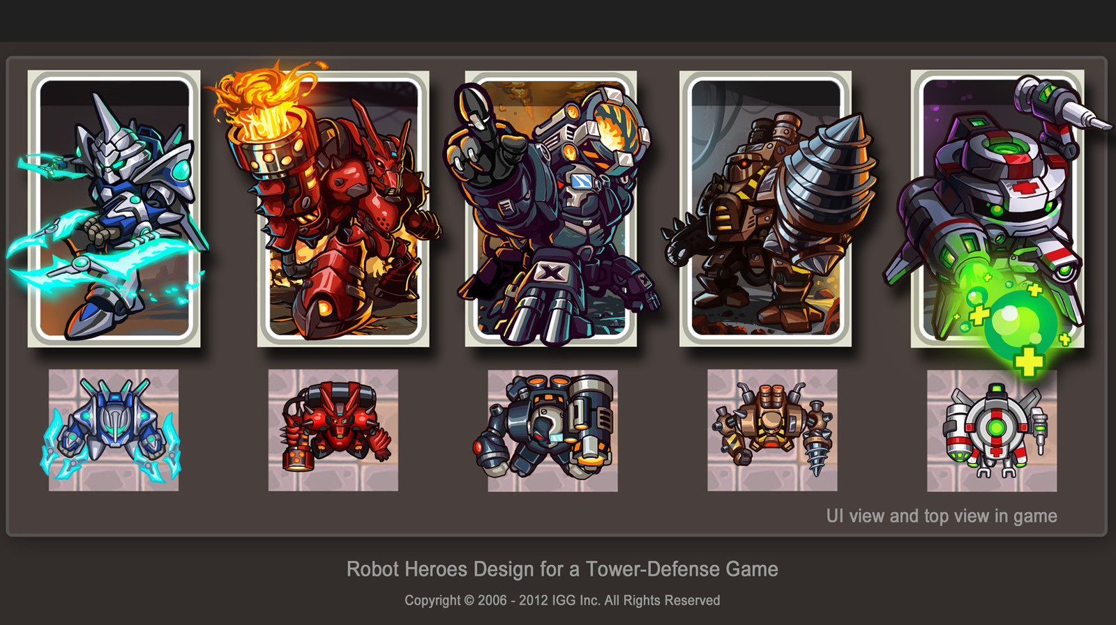Artstation Robo Tower Defense Dilong Zhang