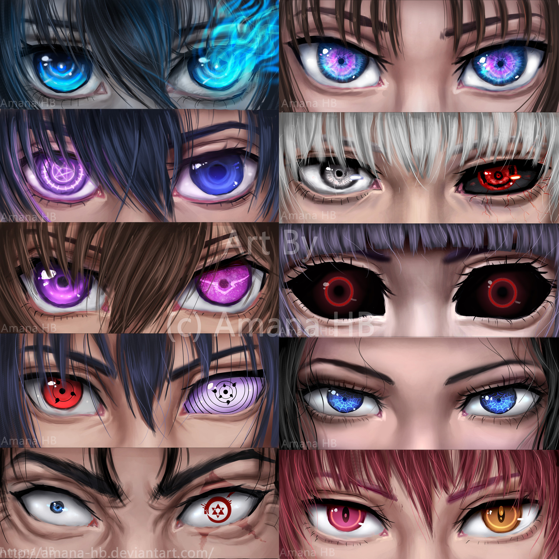 ArtStation - Anime Eyes, Amana HB