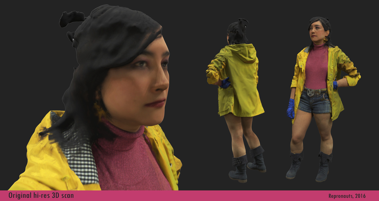 The original 3d scan by Repronauts. 
This model totals 662,580 polygons.