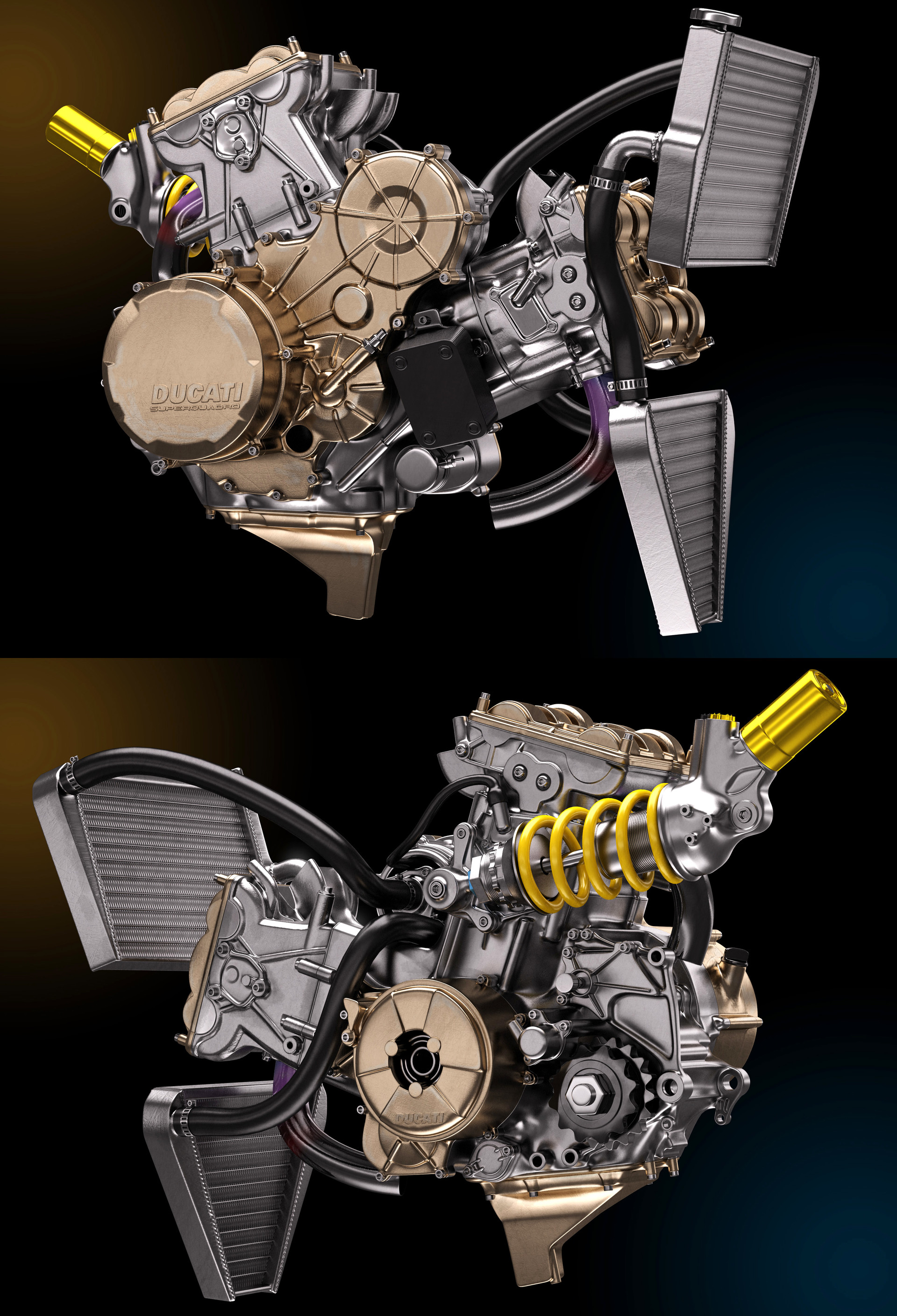ArtStation DUCATI V2 Engine