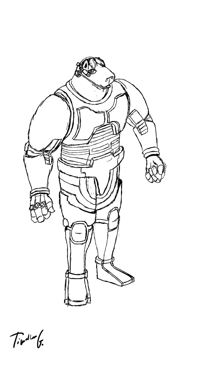 Timothee Guiot - Sci-fi soldier - WIP