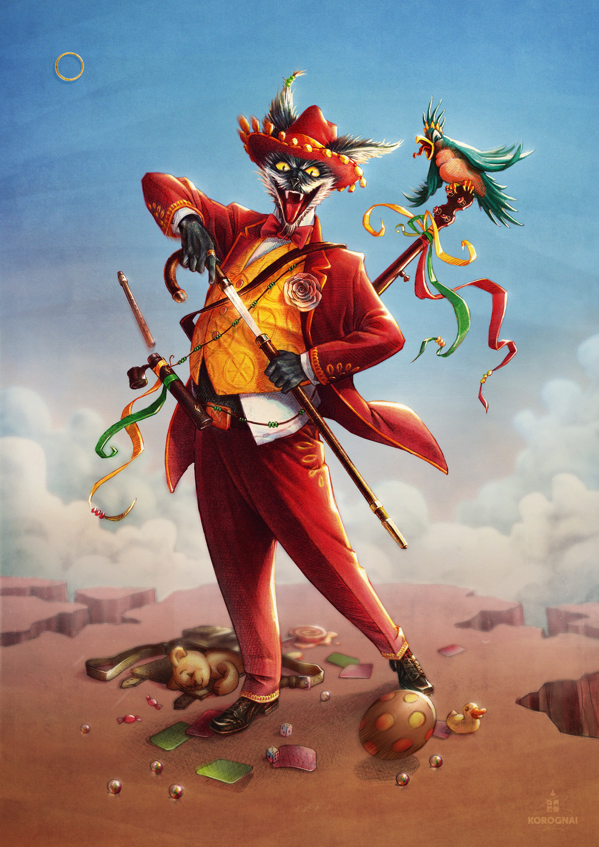 Artstation The Fool Character Design Challenge Tarot Theme David Korognai