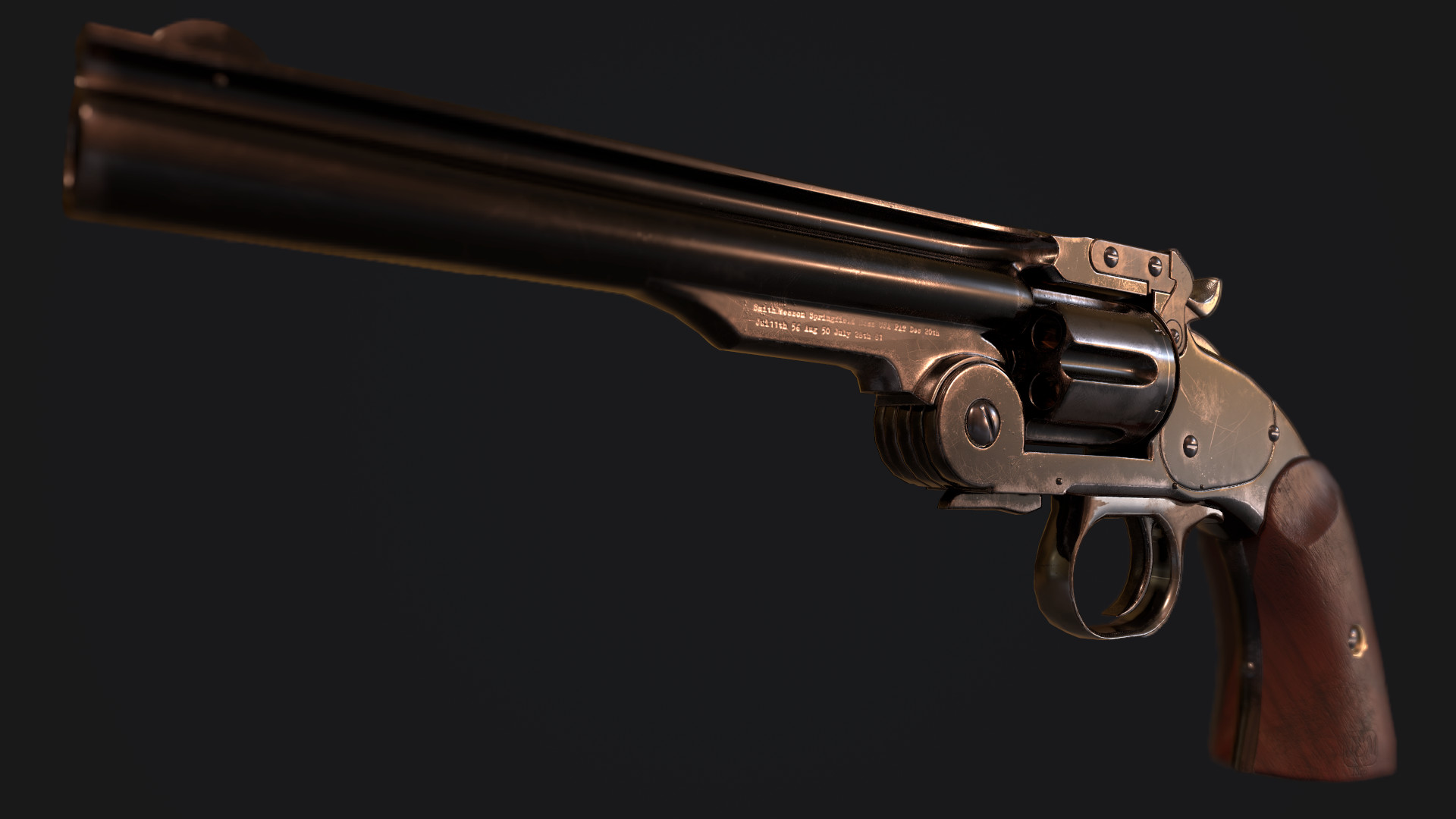 ArtStation - Schofield Top Break Revolver