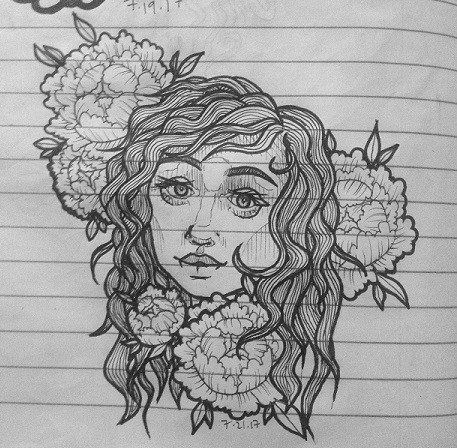 Artstation Female Neo Traditional Portrait Alexis Macdougall,Line Drawing Metro Train Drawing Easy