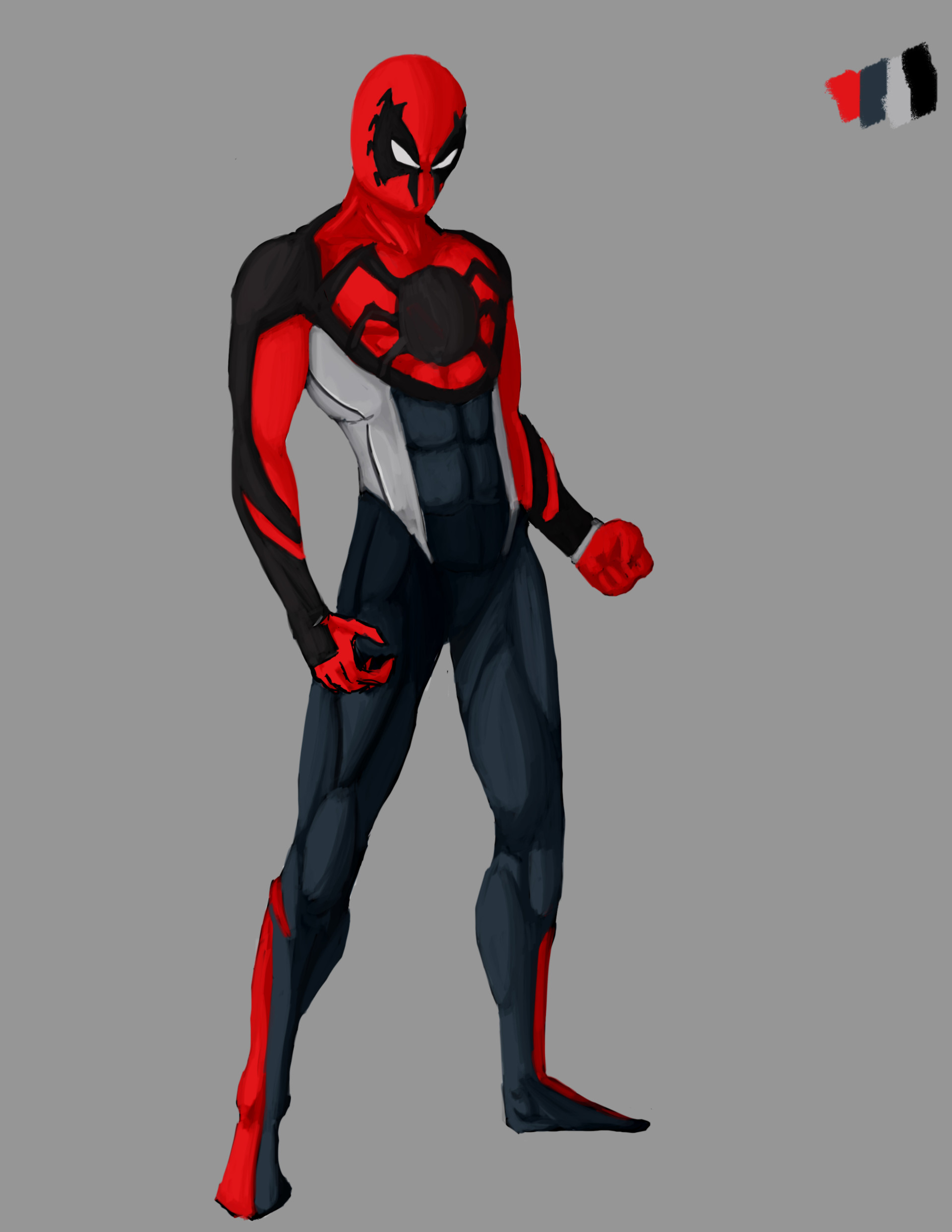 spiderman costume concept art