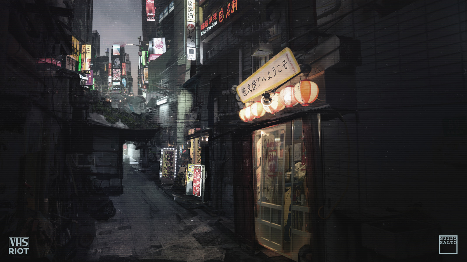 Quick Photobash of a street Level View