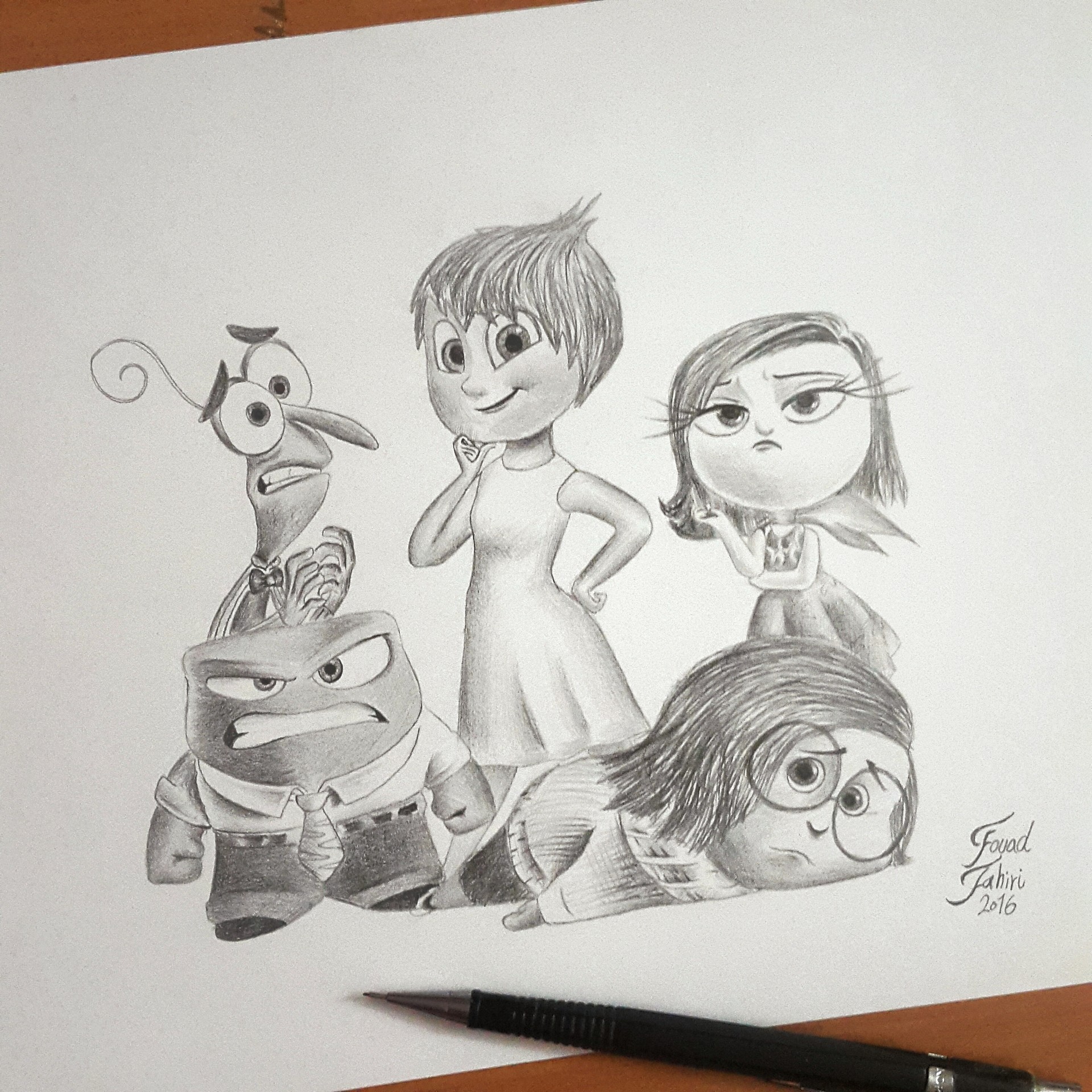 ArtStation inside out characters drawing