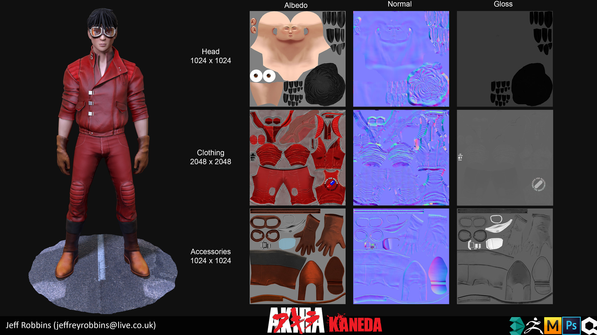 Jeff Robbins - Kaneda from Akira Fanart