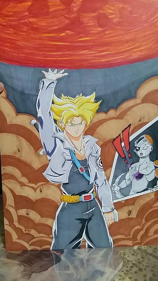 Artstation Trunks Vs Frieza Quasartist Qa