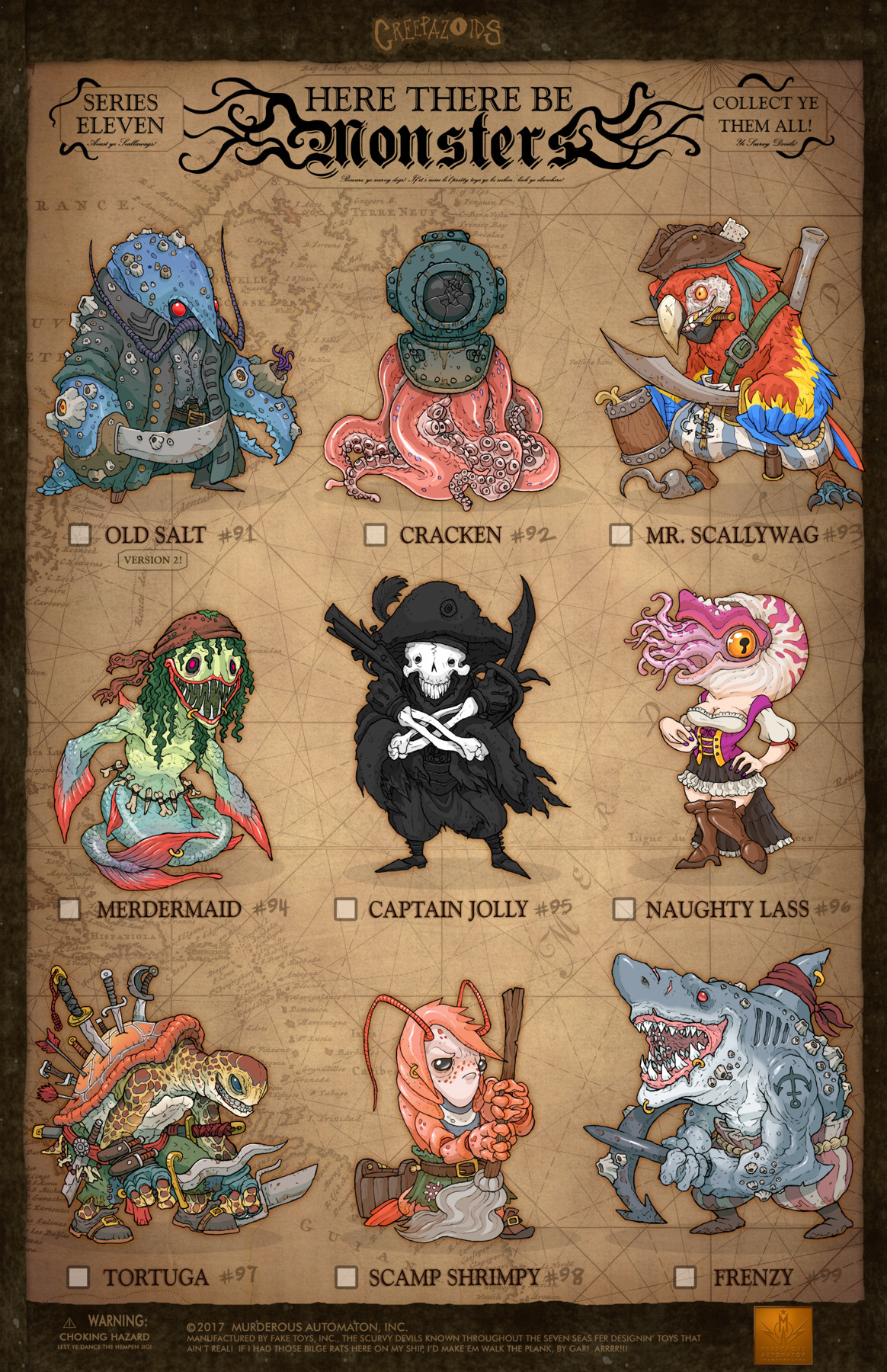 Artstation Creepazoids Here There Be Monsters Tom Kyzivat