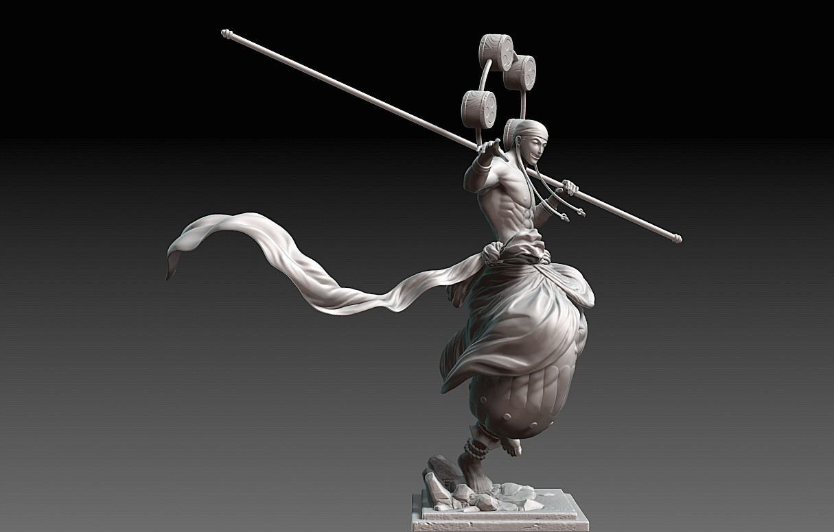 Artstation Fan Art Enel From One Piece Jei Wang
