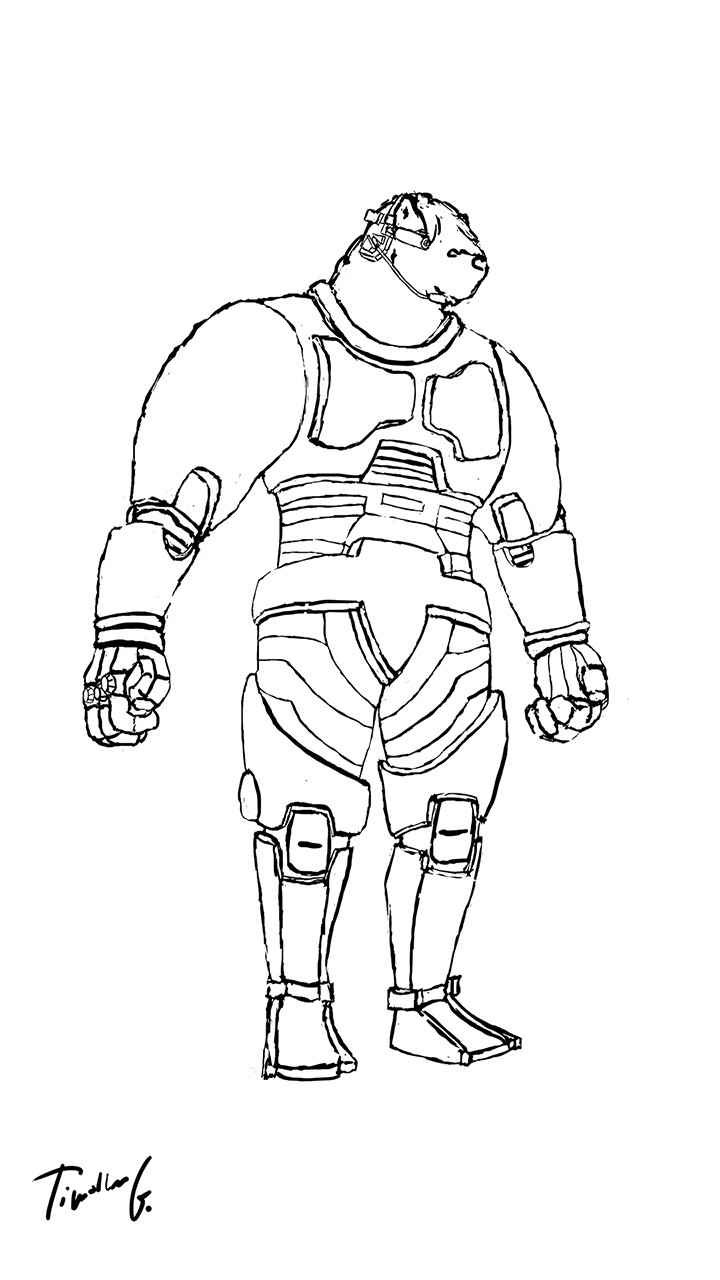 Timothee Guiot - Sci-fi soldier - WIP