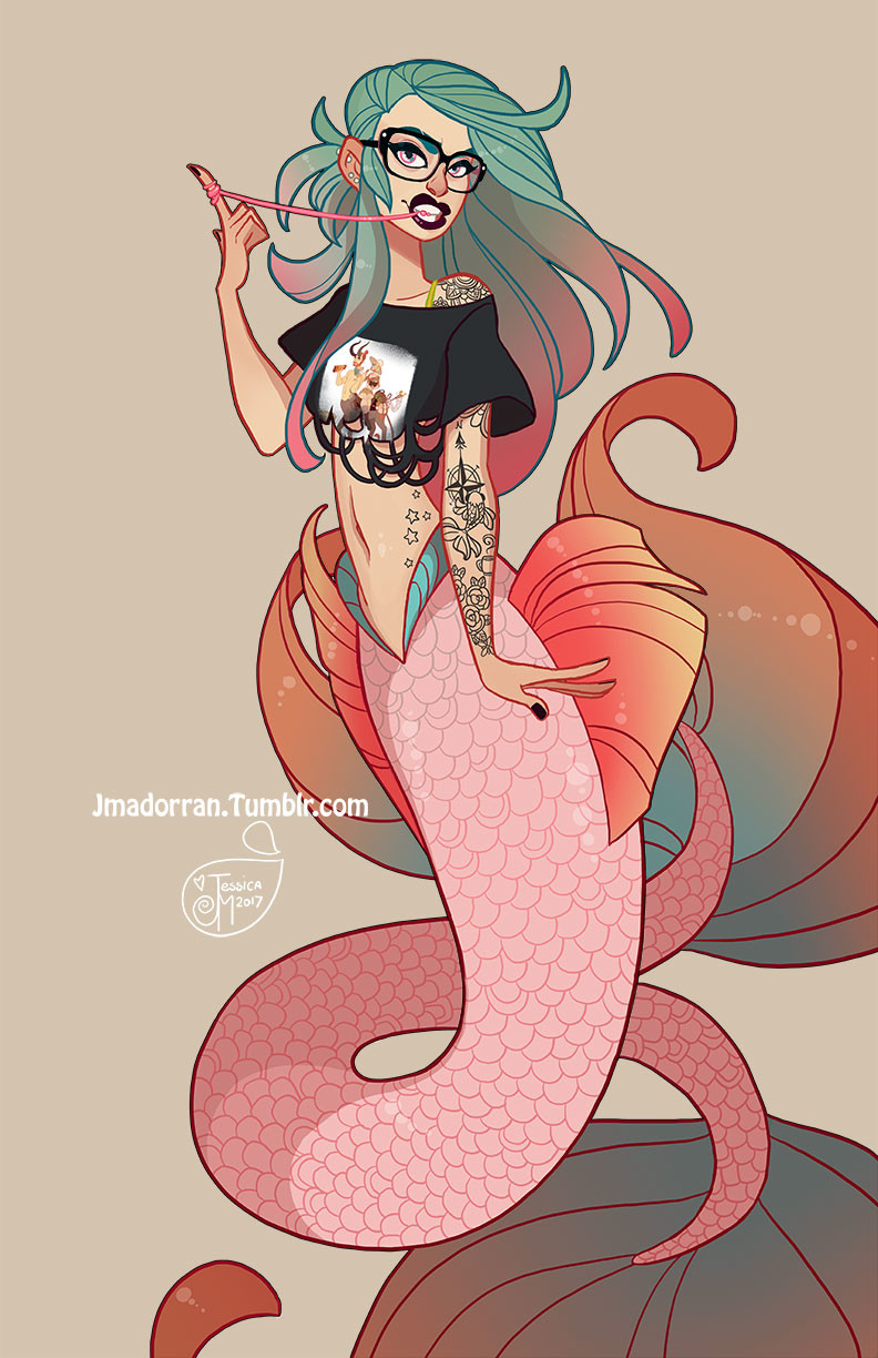 Character Design - ECCC 2017 Mermaid